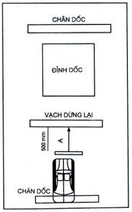 Bài thi dừng và khởi hành xe ngang dốc